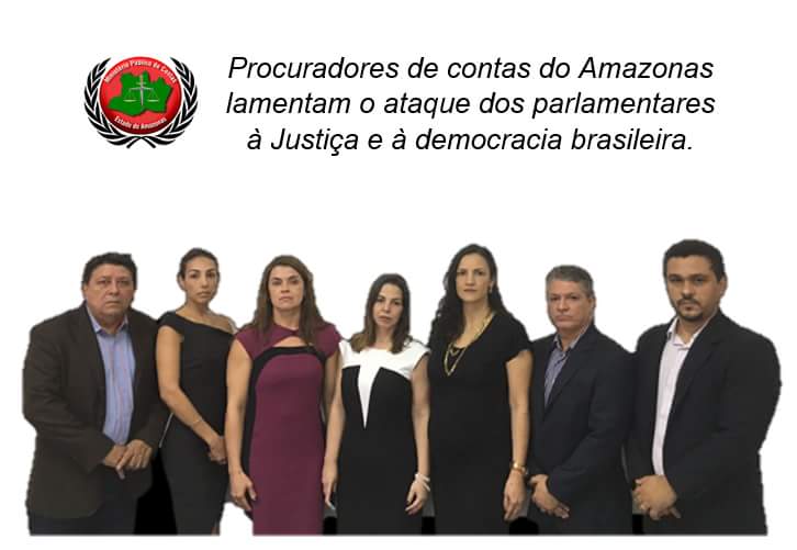 Leia mais sobre o artigo Procuradores de contas do Amazonas fazem ato contra ataque de parlamentares à Justiça e à democracia brasileira