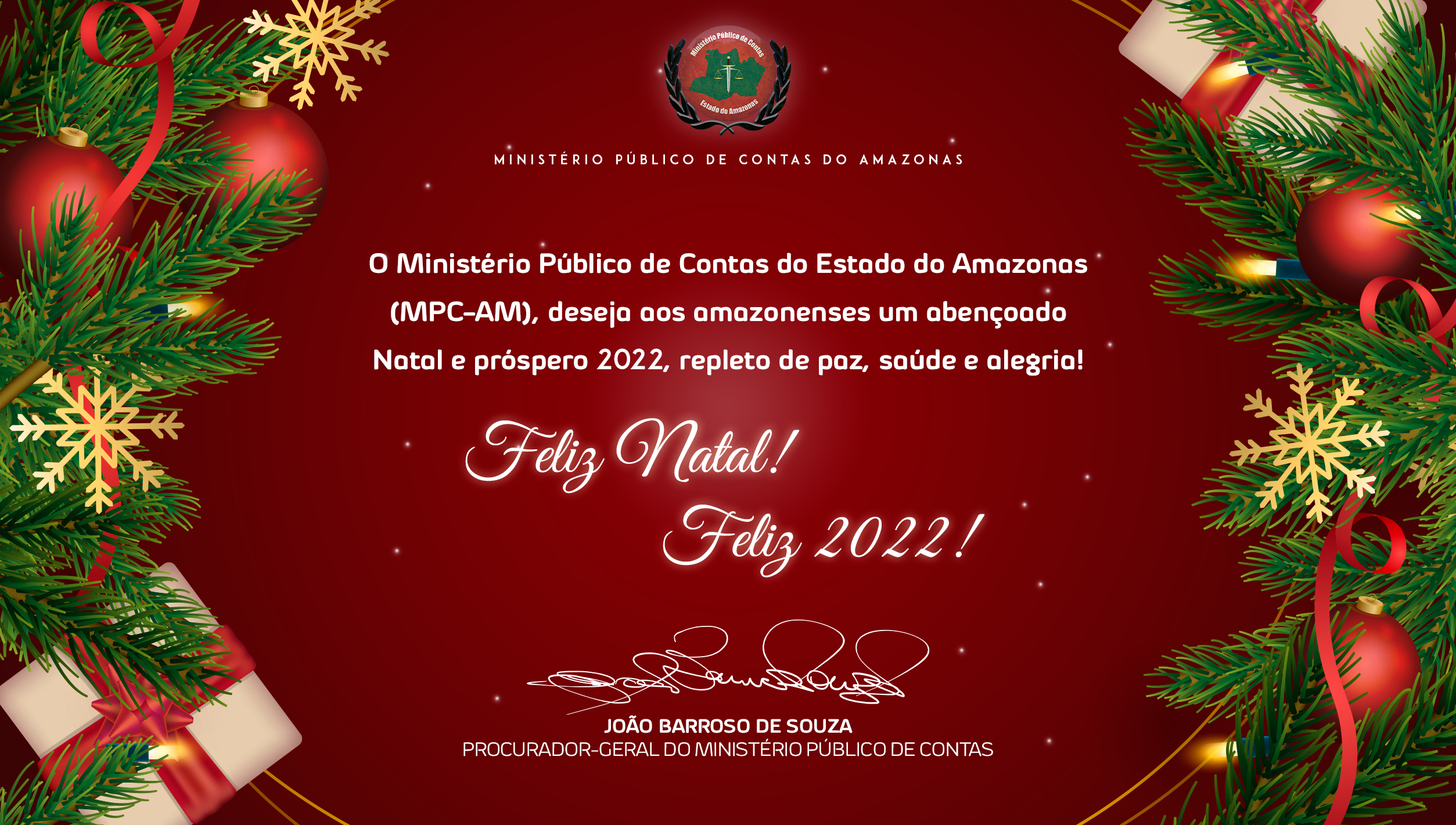 Feliz Natal! Feliz 2022! – Ministério Público de Contas do Amazonas