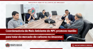 Procurador Ruy Marcelo Alencar de Mendonça em reunião para tratar sobre o mercado de carbono no Amazonas