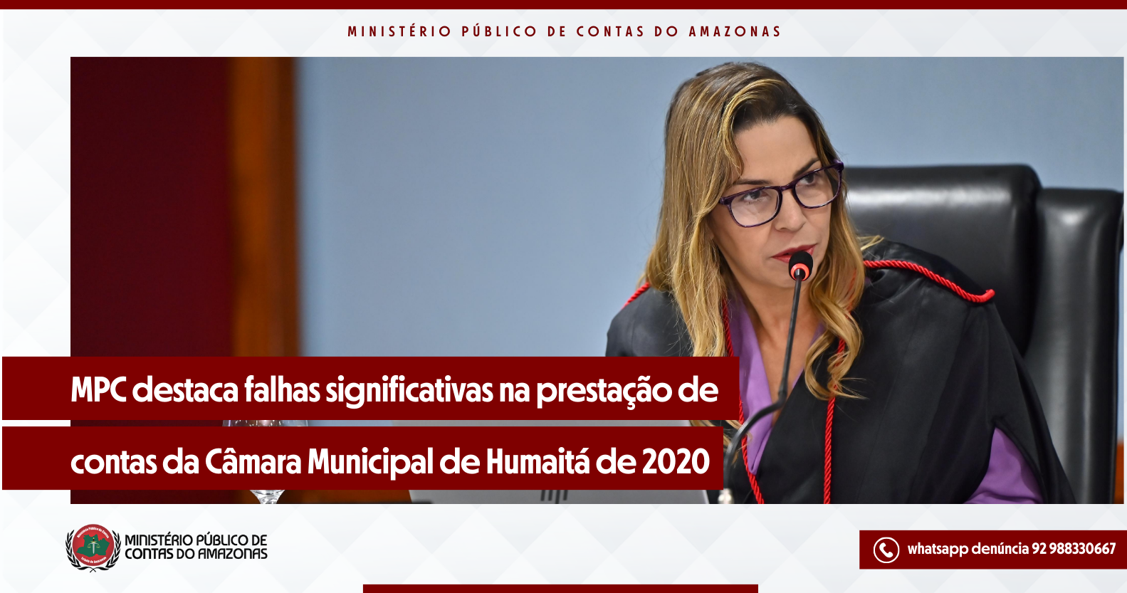 MPC destaca falhas significativas na prestação de contas da Câmara Municipal de Humaitá de 2020