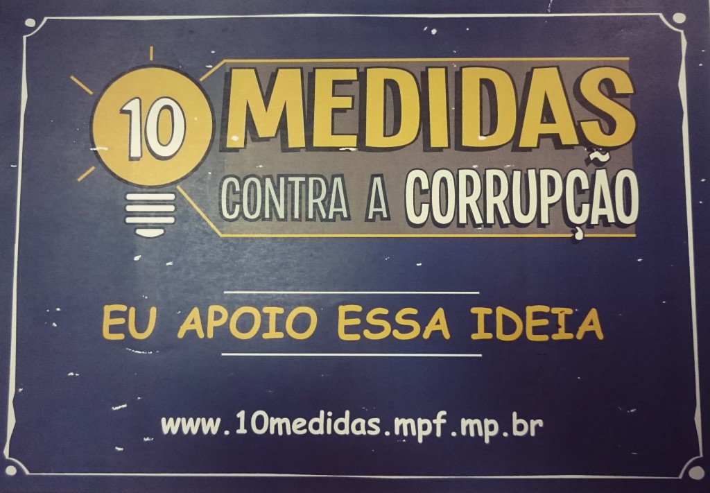 Compilação dos lugares onde a camapanha 10 Medidas Contra a Corrupção passou