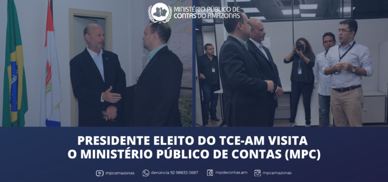 Presidente eleito do TCE-AM visita o Ministério Público de Contas (MPC)