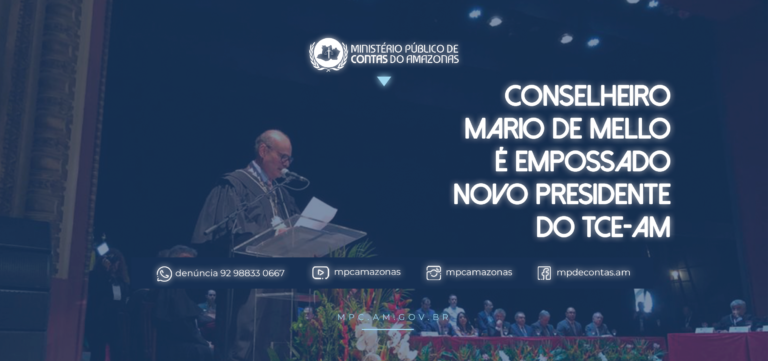 Conselheiro Mario de Mello é empossado novo presidente do TCE-AM