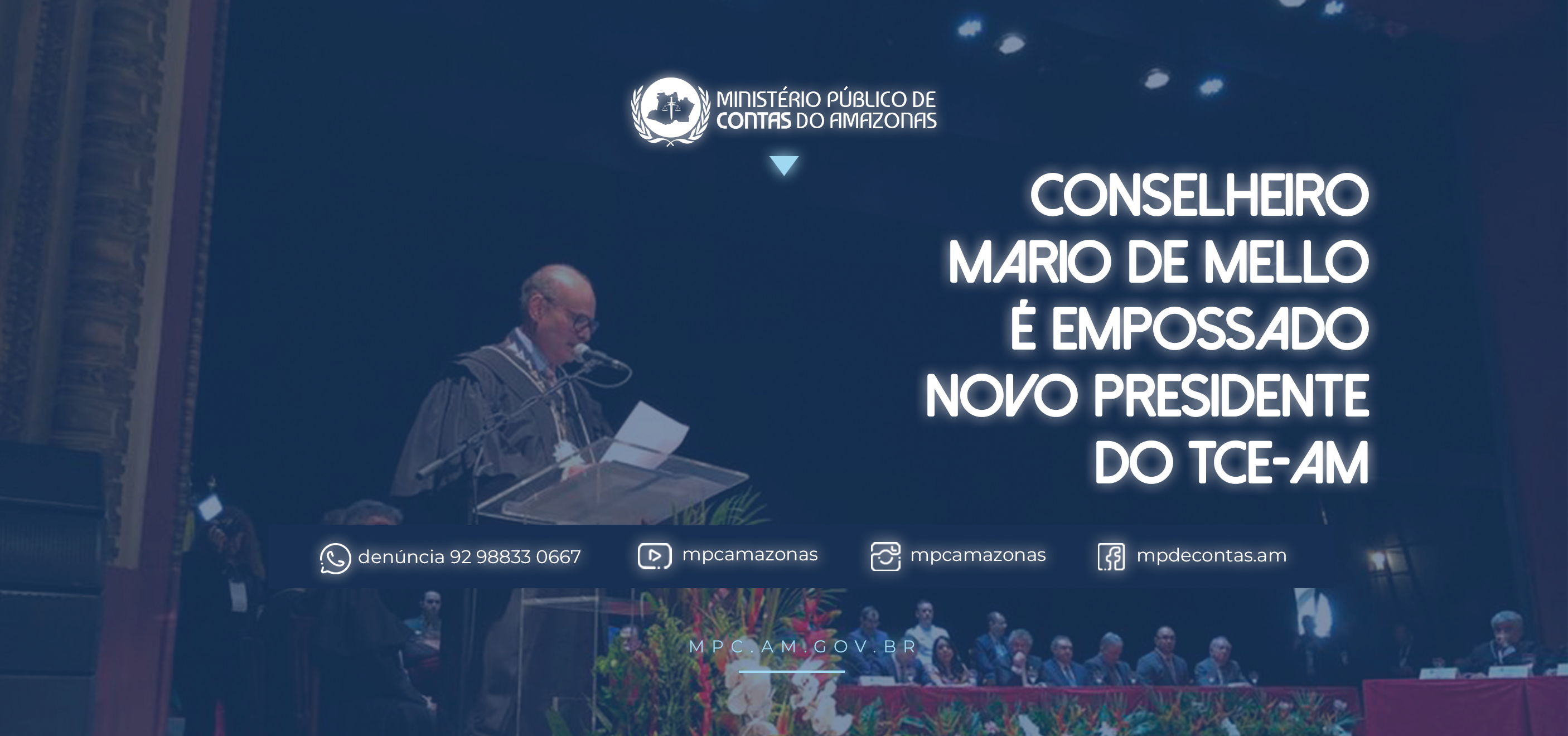 Leia mais sobre o artigo Conselheiro Mario de Mello é empossado novo presidente do TCE-AM