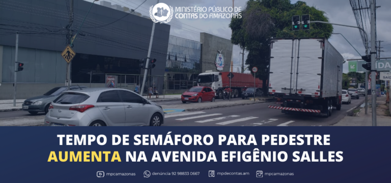 Tempo de semáforo para pedestre aumenta na Avenida Efigênio Salles