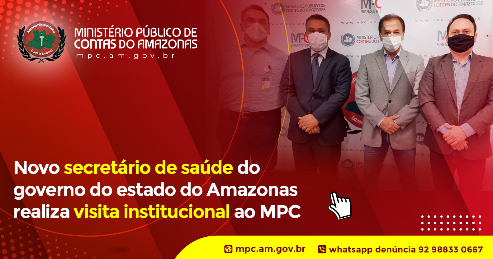 Leia mais sobre o artigo Novo secretário de saúde do governo do estado do Amazonas realiza visita institucional ao MPC