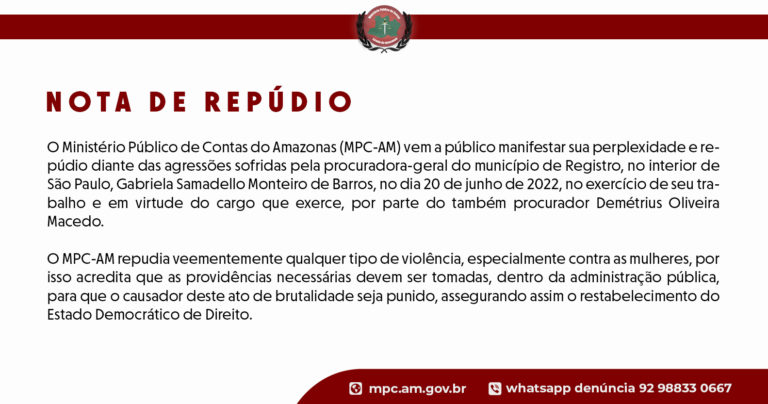 Nota de Repúdio