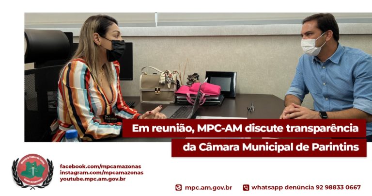 Em reunião, MPC-AM discute transparência da Câmara Municipal de Parintins
