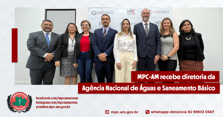 MPC-AM recebe diretoria da Agência Nacional de Águas e Saneamento Básico