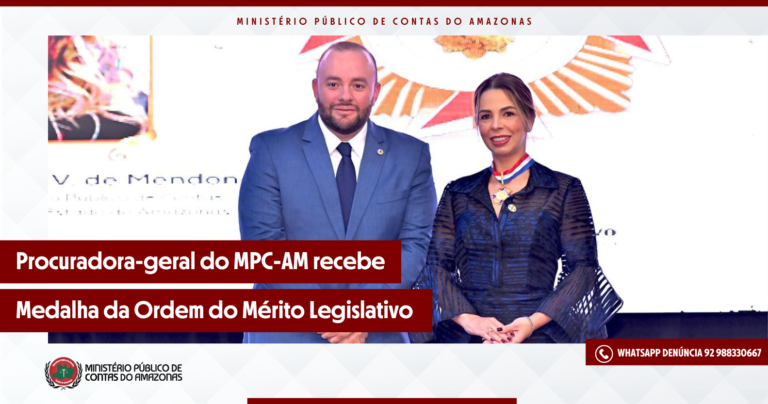 Procuradora-geral do MPC-AM recebe Medalha da Ordem do Mérito Legislativo