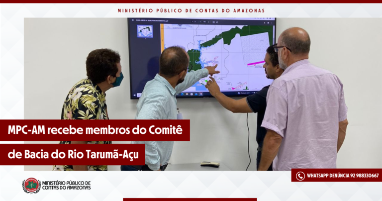 MPC-AM recebe membros do Comitê de Bacia do Rio Tarumã-Açu