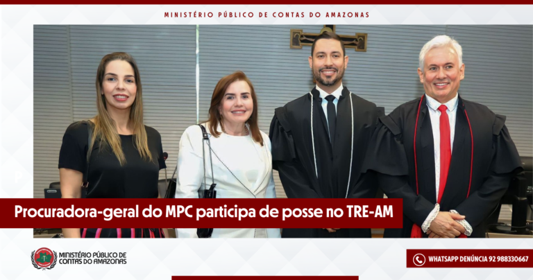 Procuradora-geral do MPC participa de posse no TRE-AM