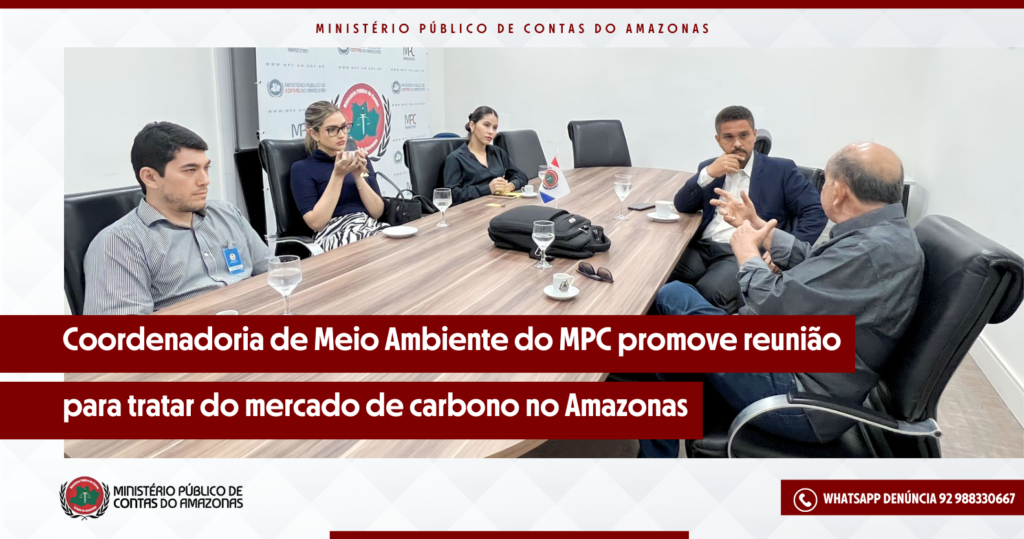 Procurador Ruy Marcelo Alencar de Mendonça em reunião para tratar sobre o mercado de carbono no Amazonas