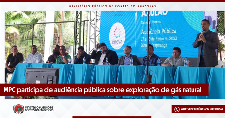 MPC participa de audiência pública sobre exploração de gás natural