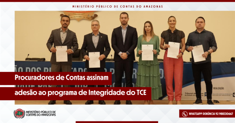 Procuradores de Contas assinam adesão ao programa de Integridade do TCE