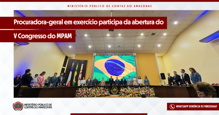 Procuradora-geral em exercício participa da abertura do V Congresso do MPAM