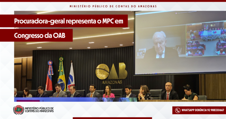 Procuradora-geral representa o MPC em Congresso da OAB