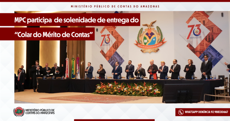 MPC participa de solenidade de entrega do “Colar do Mérito de Contas”