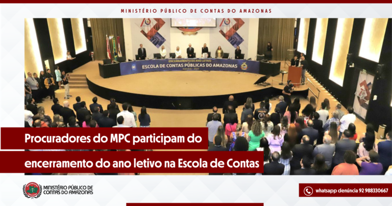 Procuradores do MPC participam do encerramento do ano letivo na Escola de Contas