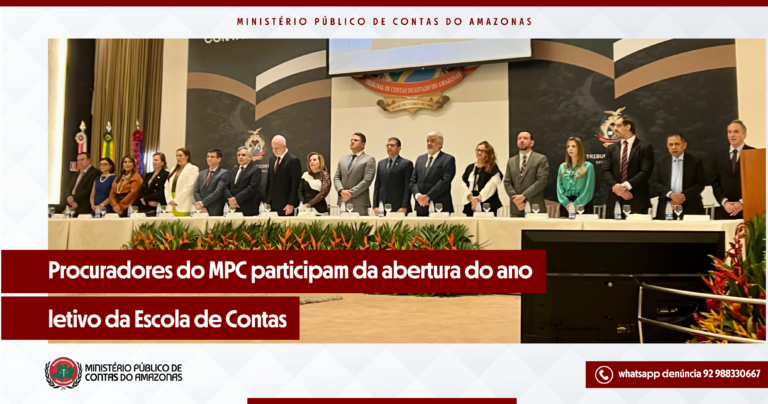 Procuradores do MPC participam da abertura do ano letivo da Escola de Contas