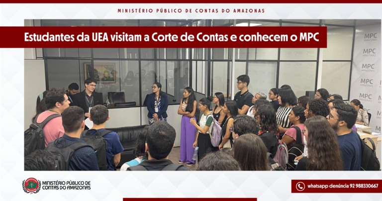 Estudantes da UEA visitam a Corte de Contas e conhecem o MPC