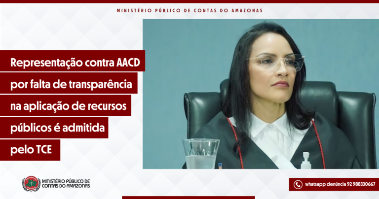 Representação contra AACD por falta de transparência na aplicação de recursos públicos é admitida pelo TCE