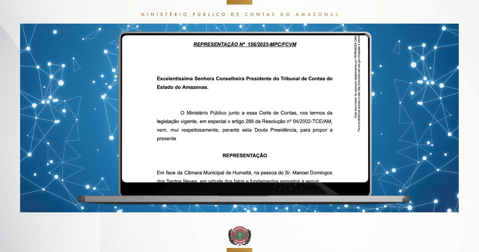 Leia mais sobre o artigo TCE-AM Julga Procedente Representação sobre Acessibilidade em Portal Eletrônico de Humaitá