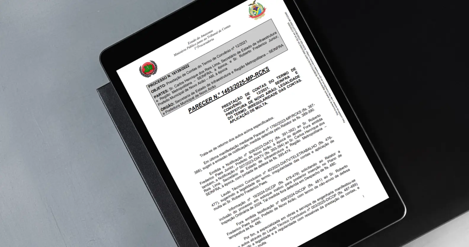 Leia mais sobre o artigo Em conformidade com o MP de Contas, Segunda Câmara do TCE-AM julga irregular prestação de contas do convênio firmado entre a Seinfra e a Prefeitura Municipal de Novo Airão