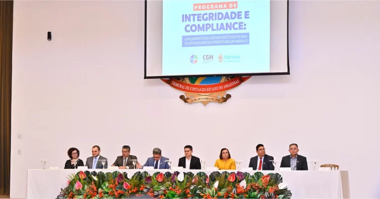 Procurador de Contas participa do lançamento do Plano de Integridade e do Código de Ética da Prefeitura de Manaus