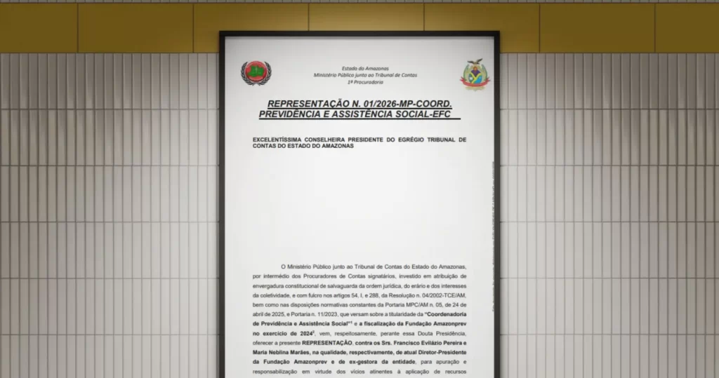 MPC-AM emite representação para apuração de aplicações de R$ 300 milhões em bancos sob investigação e liquidação na Amazonprev  