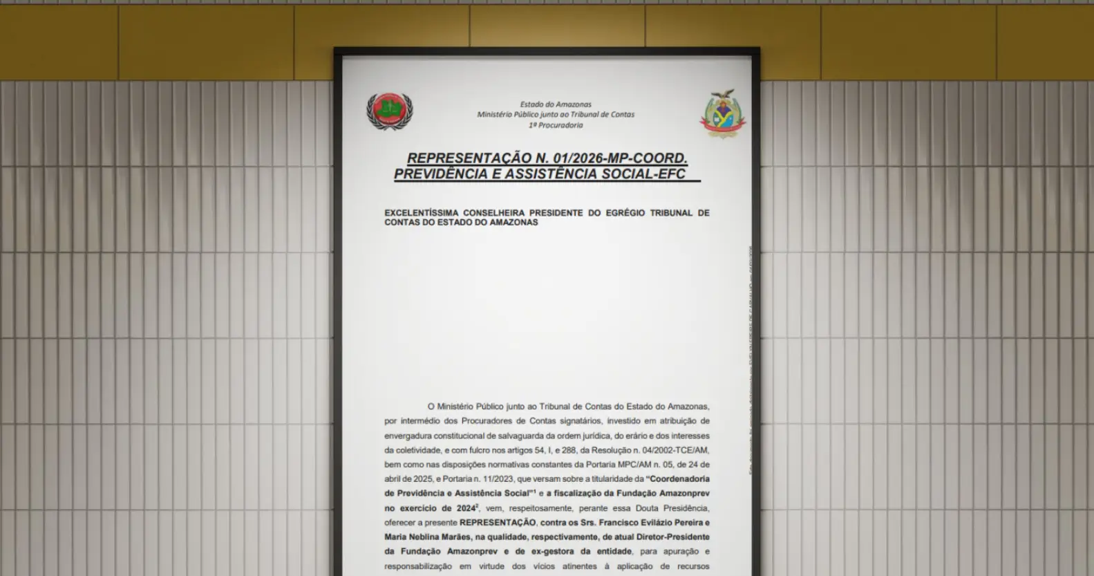 MPC-AM emite representação para apuração de aplicações de R$ 300 milhões em bancos sob investigação e liquidação na Amazonprev  