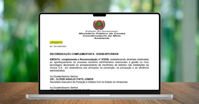 MPC-AM expede recomendação complementar preconizando avaliação de alternativas técnicas, reforços e deliberações no caso Innova