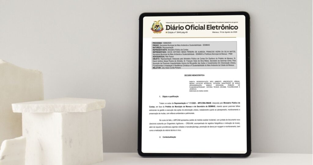 TCE-AM atende pedido do MPC e concede cautelar para proteger arborização urbana de Manaus